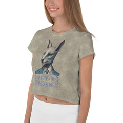 Enchanted Rabbit Meadow Crop T-Shirt