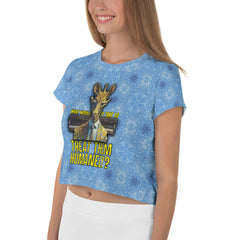 Adventure Ape Mountaineer All-Over Print Crop T-Shirt