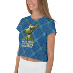 Tropical Toucan Vacationer All-Over Print Crop T-Shirt