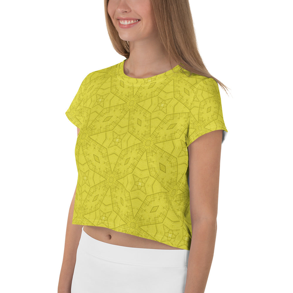 Vibrant Vortex Crop T-Shirt