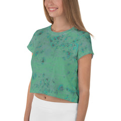 Ruffled Radiance Crop T-Shirt