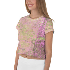 Marbled Majesty Crop T-Shirt