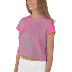 Quilted Quirk Crop T-Shirt