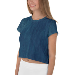 Plush Patchwork Crop T-Shirt