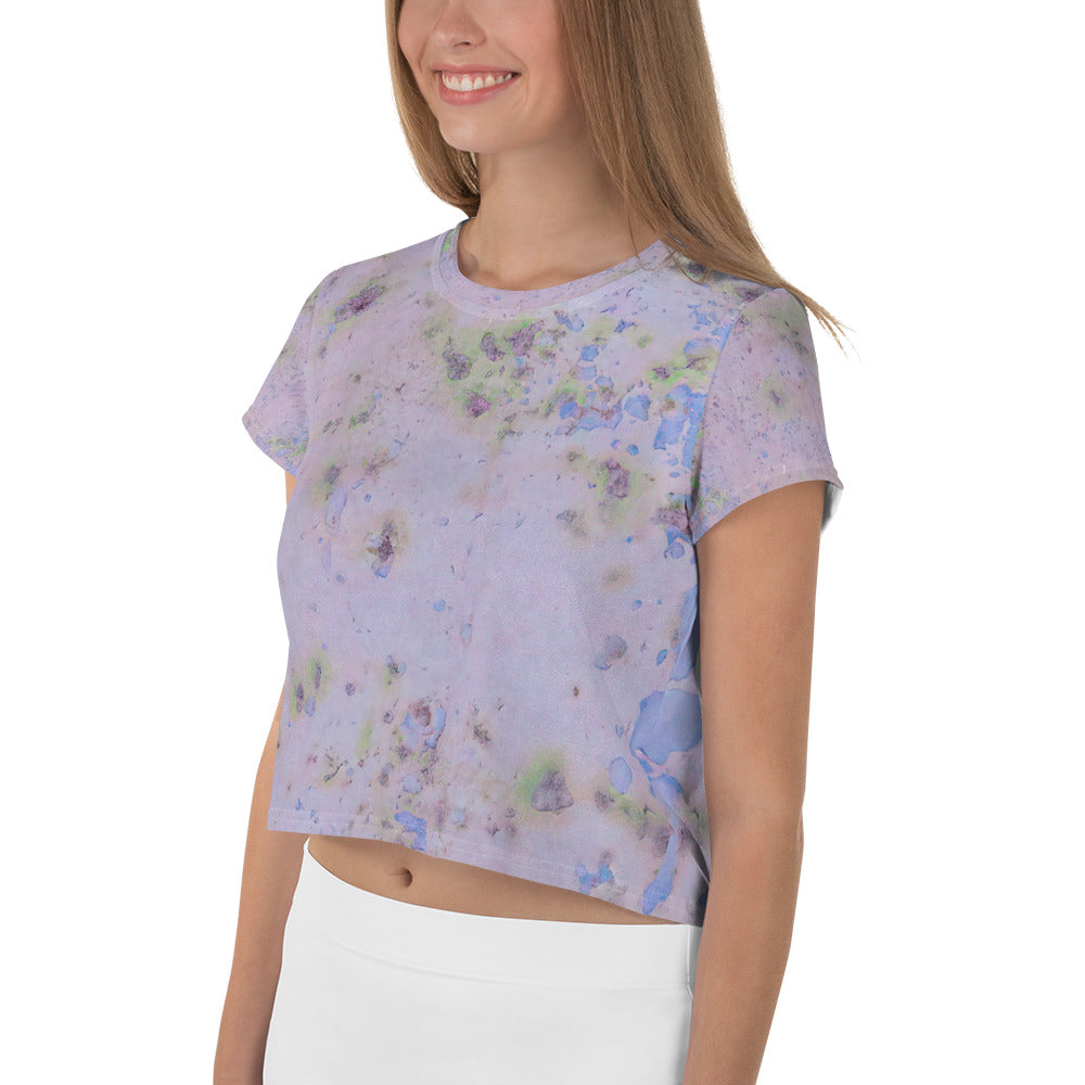 Versatile Satin Crop T-Shirt from the Splurge collection, perfect for any occasion.