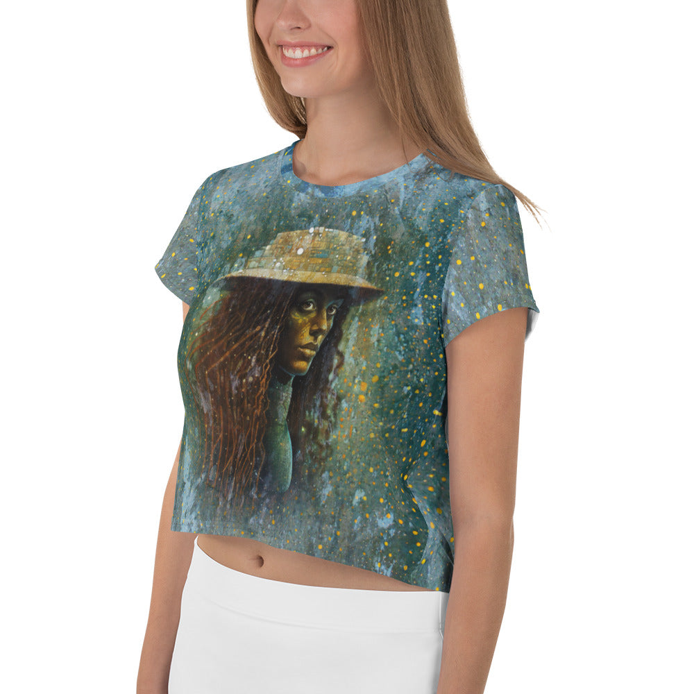 Comfortable Elemental Enchantment Crop T-Shirt for casual wear