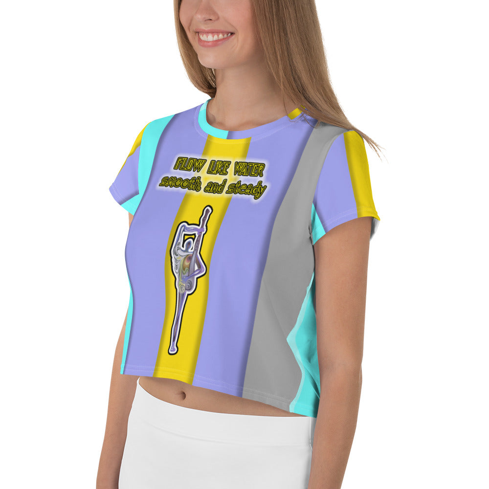 Eco Spirit Women's Crop Tee with eco-friendly design.