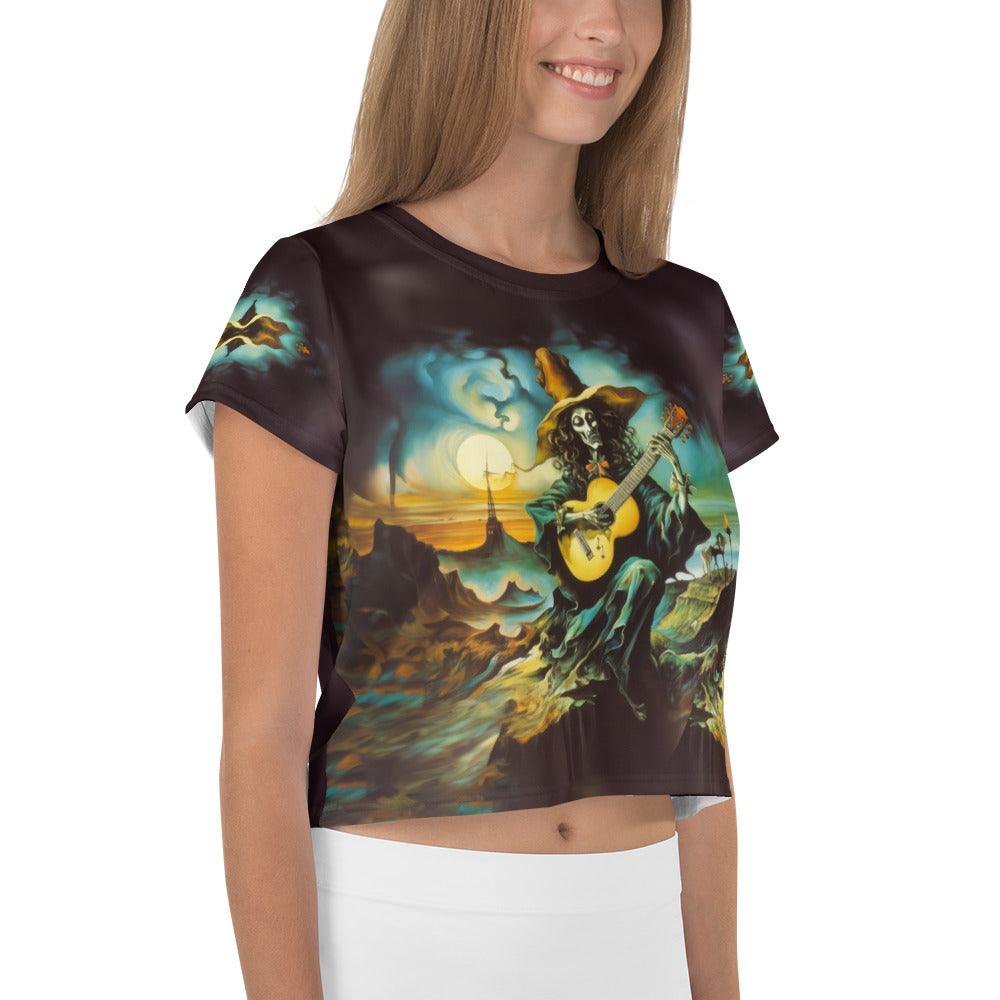 Hauntingly Elegant Crop T-Shirt - Beyond T-shirts