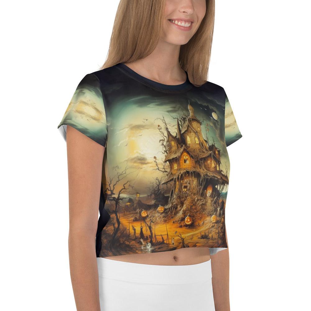 Wickedly Chic All-Over Crop Tee - Beyond T-shirts