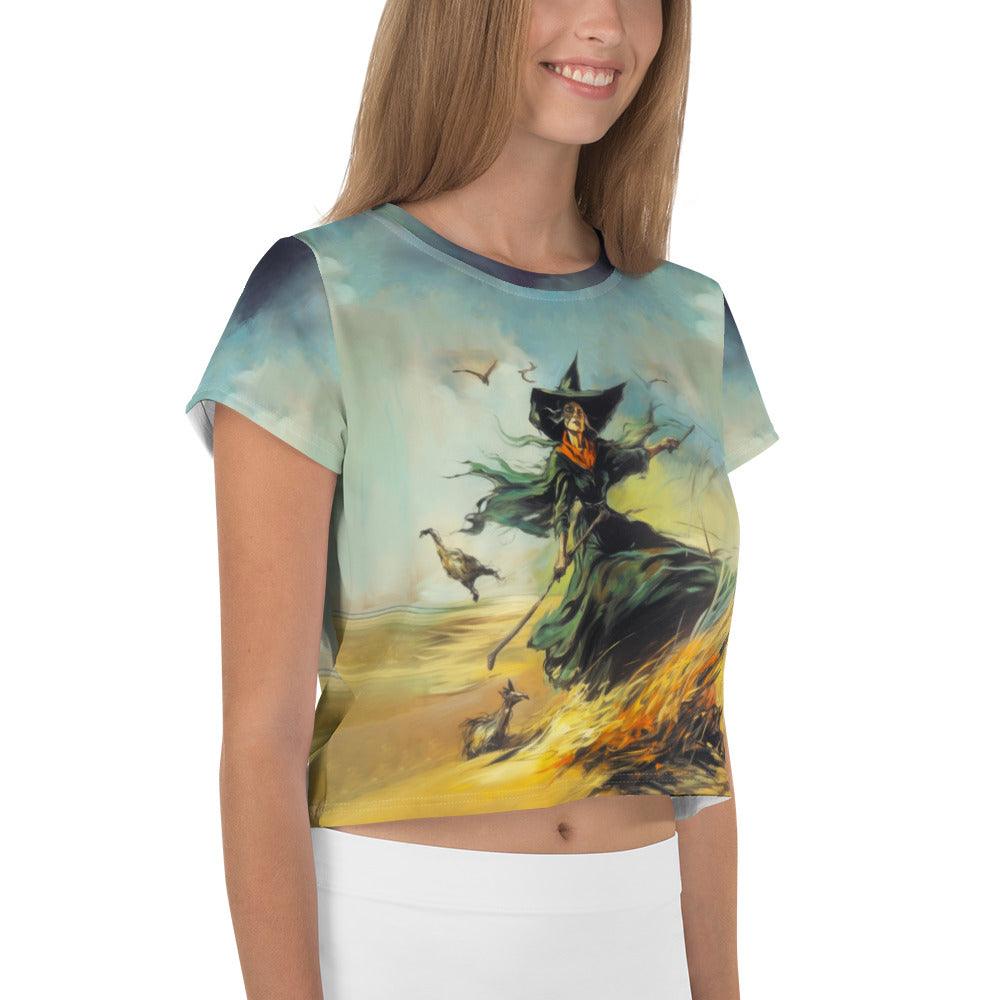 Moonlit Magic All-Over Crop Tee - Beyond T-shirts