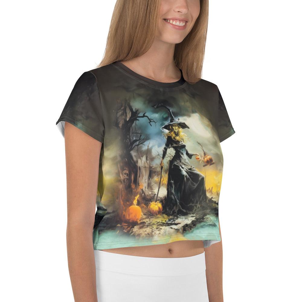 Ghostly Whispers Crop Tee - Beyond T-shirts