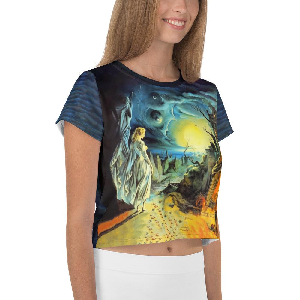 Midnight Whispers Crop Tee - Beyond T-shirts