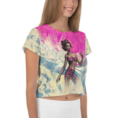 Surf Culture Crop Tee For Women - Beyond T-shirts