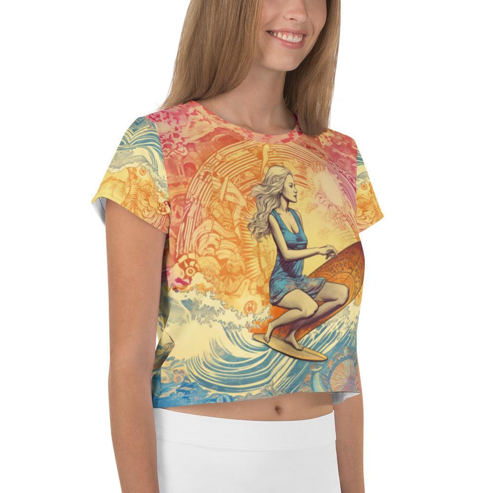 Wave Whisperer Crop T-Shirt - Beyond T-shirts