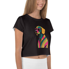 Playful Pup Escapades Crop T-Shirt Collection - Beyond T-shirts