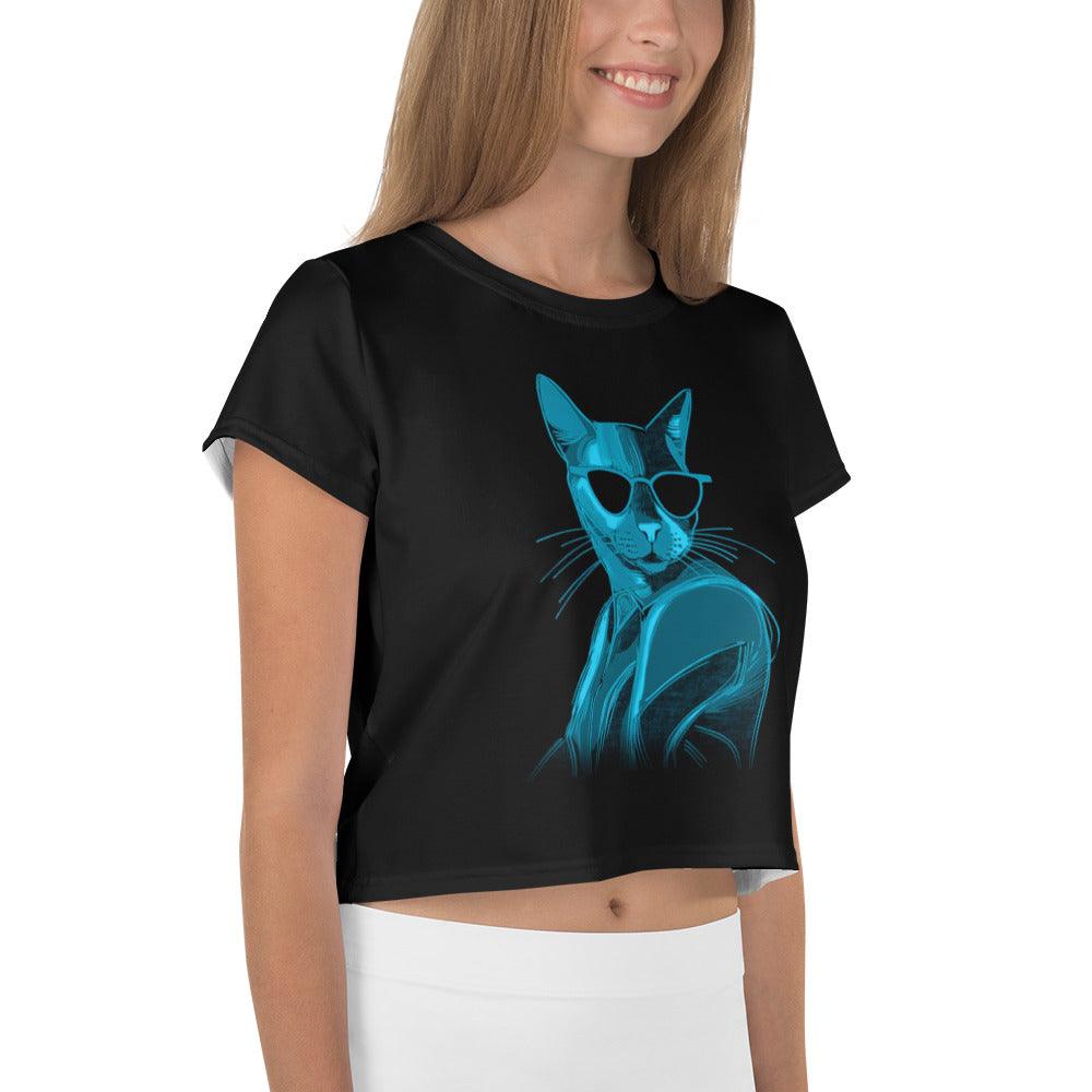 Cats in Bloom Crop T-Shirt Collection - Beyond T-shirts