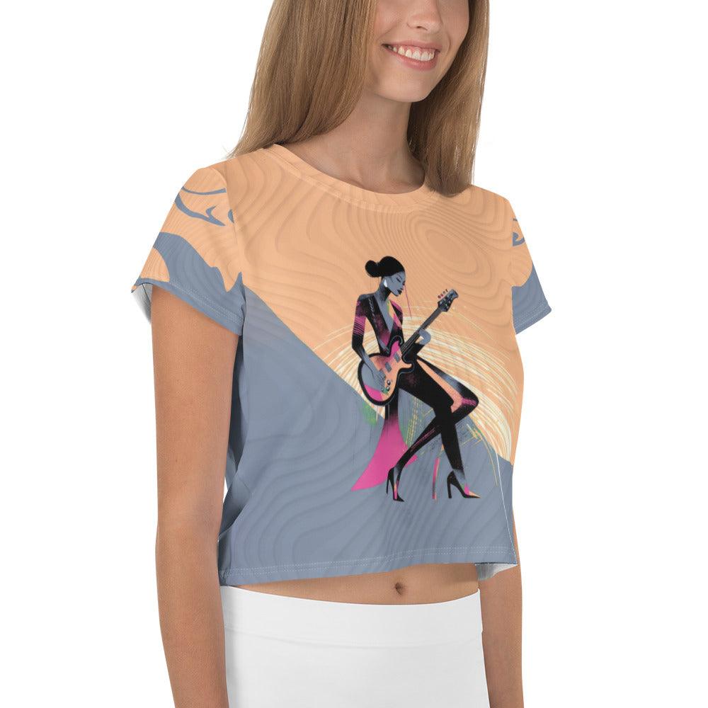 Runway Euphoria Women's Fashion Jam Crop Top - Beyond T-shirts