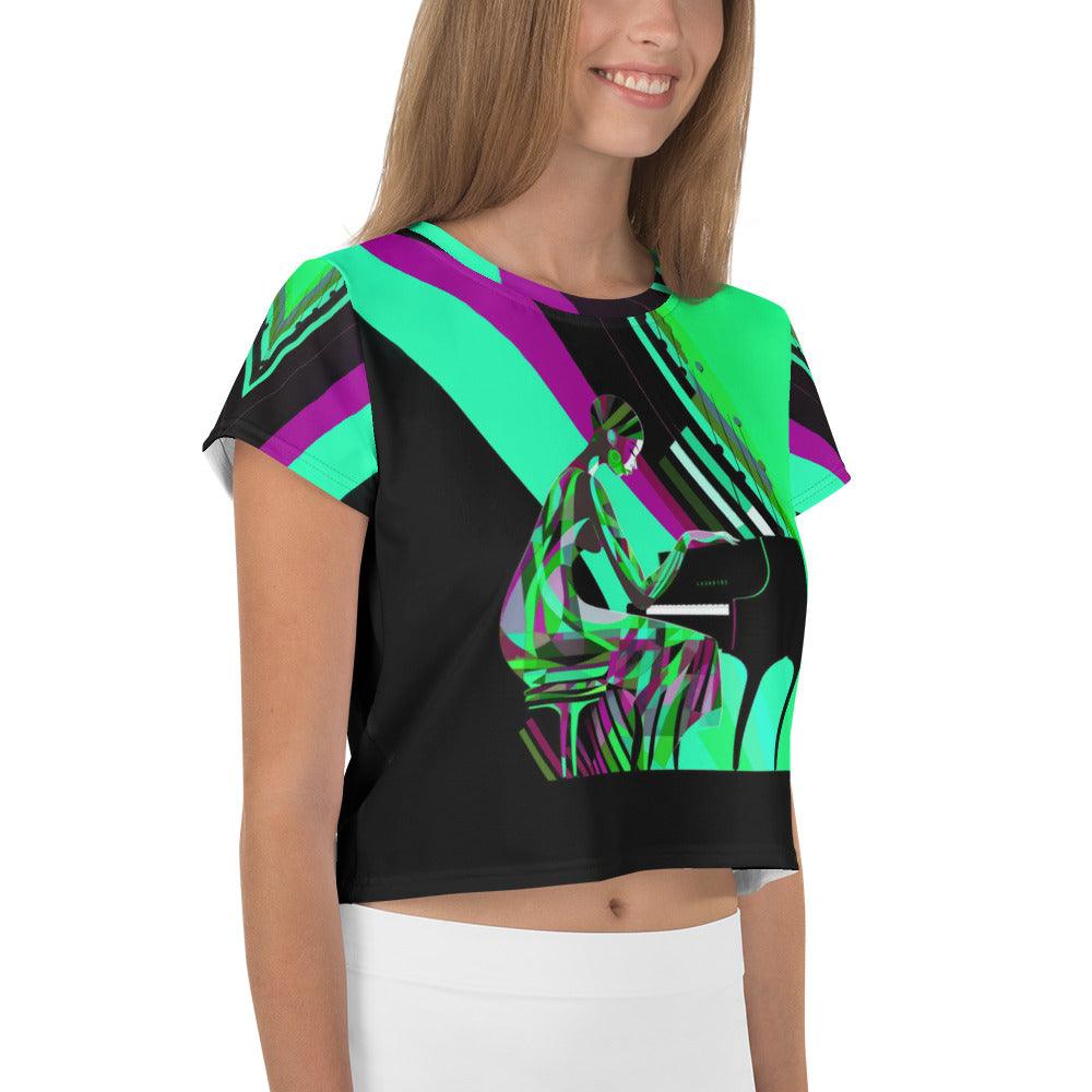 Iconic Elegance Women's Fashion Jam Crop Top - Beyond T-shirts