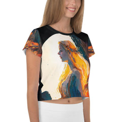 Melody Muse All-Over Print Crop Tee for Women - Beyond T-shirts