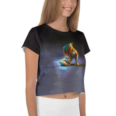 Futuristic Artistry Women's Crop Tee - Beyond T-shirts