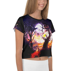 Witchy Vibes Halloween Crop Tee - Beyond T-shirts