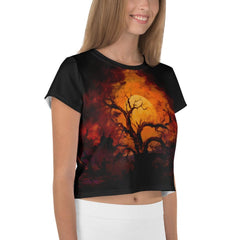 Zombie Apocalypse Crop T-Shirt - Beyond T-shirts