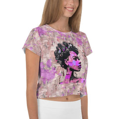 Guitar Dreamscape All-Over Print Crop T-Shirts - Beyond T-shirts