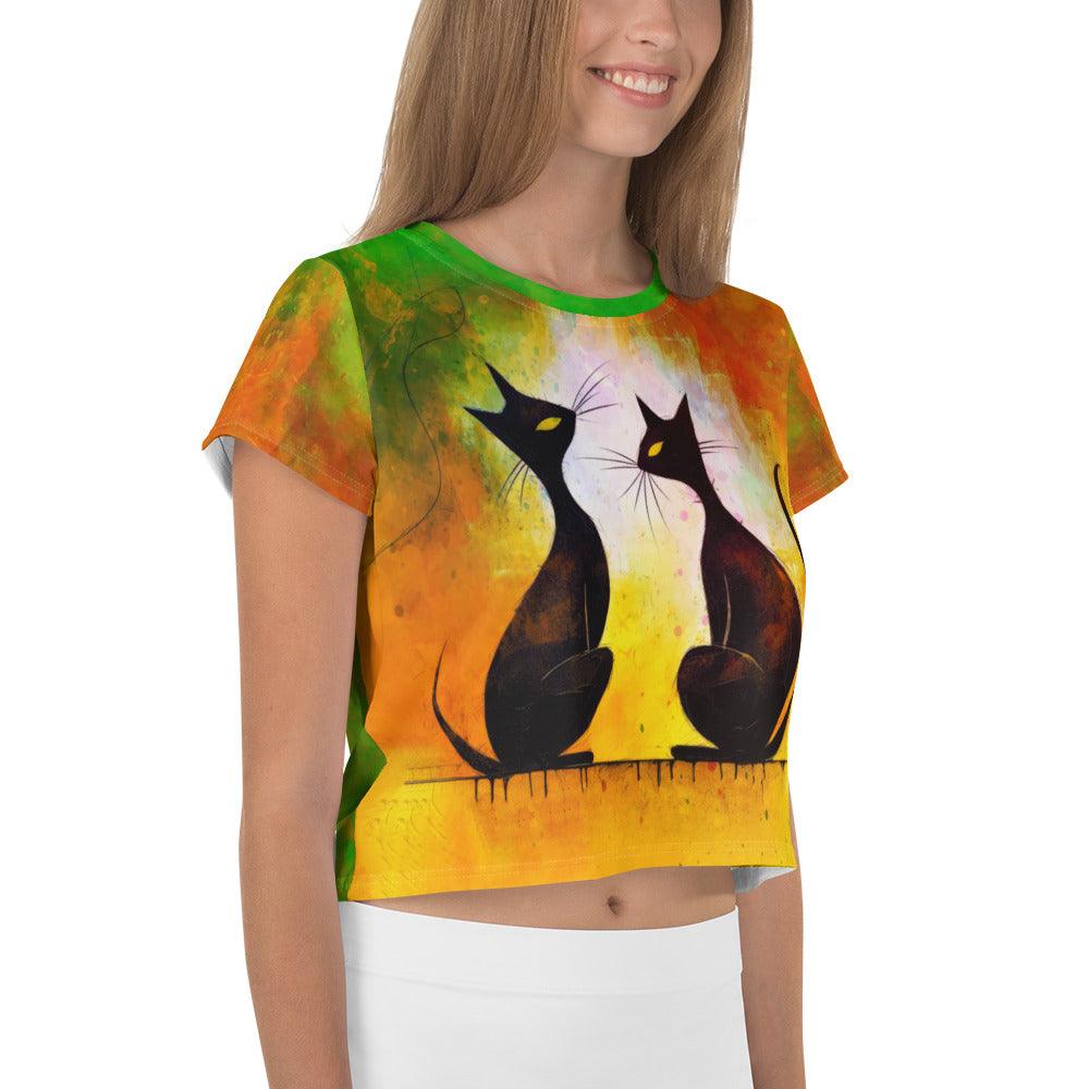 Witchy Wonders Halloween Crop T-Shirt - Beyond T-shirts