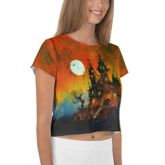 Wickedly Cool Halloween Crop T-Shirt - Beyond T-shirts