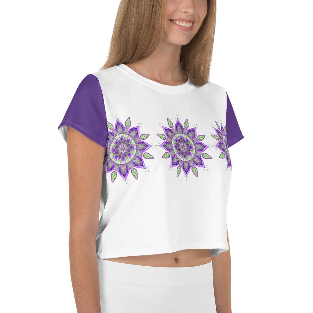 Mystic Mandala Crop T-Shirt - Beyond T-shirts