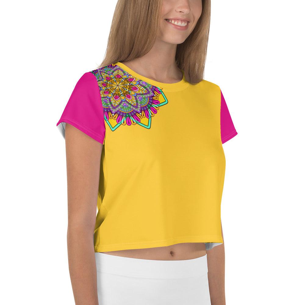 Chakra Balance Mandala Crop Top - Beyond T-shirts