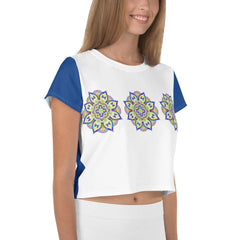 Radiant Mandala Crop T-Shirt - Beyond T-shirts