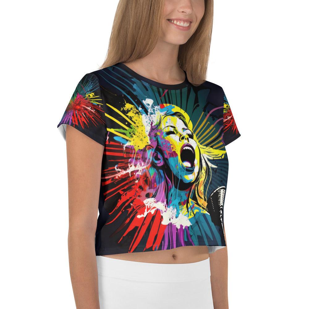 Urban Beats Music Graffiti Crop Tee - Beyond T-shirts