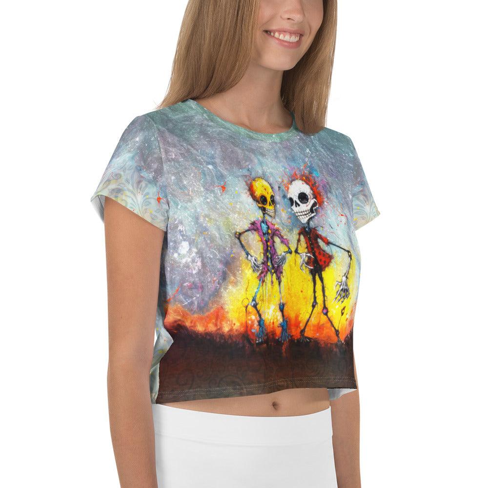 Zombie Apocalypse Women's Crop Tee - Beyond T-shirts