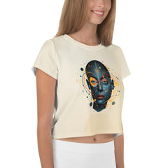 Empowerment in Abstraction: Women's Art Crop T-Shirt - Beyond T-shirts