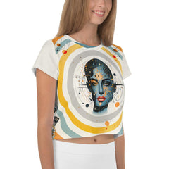 Abstract Portraits of Women's Essence: Crop T-Shirt - Beyond T-shirts