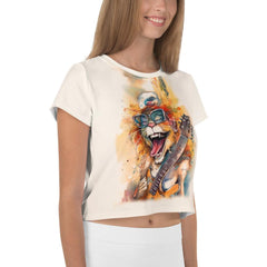 Sketchy Silhouettes Caricature Crop Tee - Beyond T-shirts