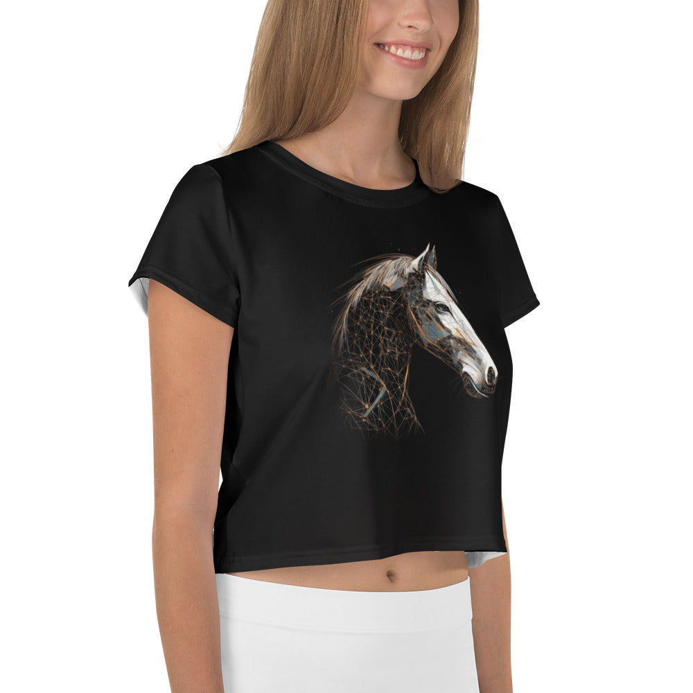 Elegant Elephant Elegance Crop Tee