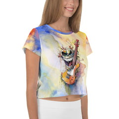 Flutist's Frolicsome Fantasy Crop T-Shirt