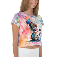 Tambourine's Tuneful Tales Crop T-Shirt