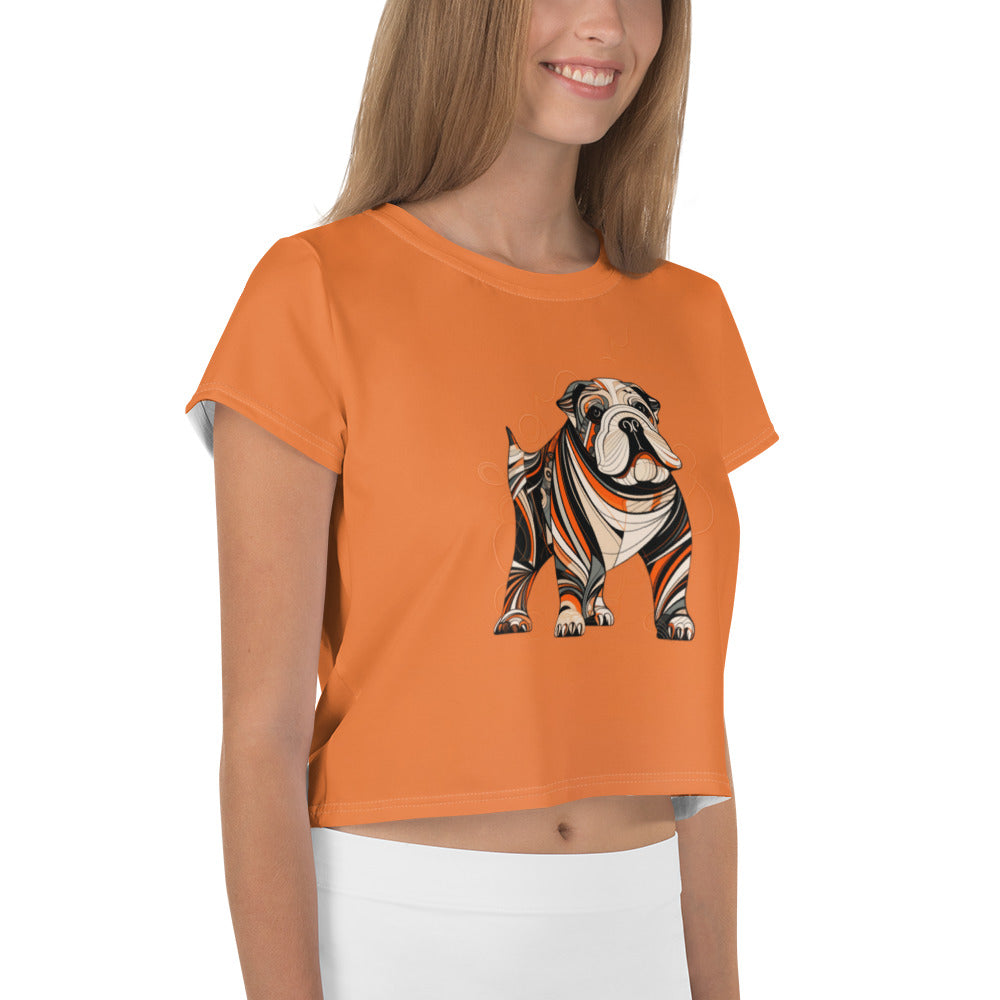 Enchanting Elephant Elegance Women's Crop T-Shirt