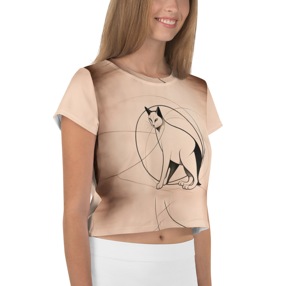 Radiant Rabbit Radiance Women's Crop T-Shirt