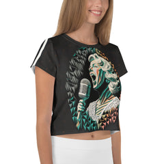 Vinyl Vibe Crop T-Shirts