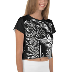 Vocal Vibrations All-Over Print Crop T-Shirts