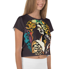 Harmony Dreams" All-Over Print Crop T-Shirts