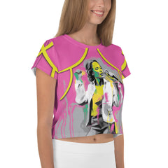 Abstract Elegance Crop Tee