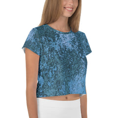 Desert Stone All-Over Print Crop T-Shirt