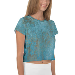 Iron Forge All-Over Print Crop T-Shirt