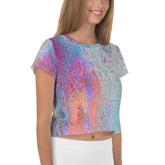 Stone Mosaic Crop T-Shirts