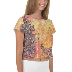 Rustic Floral Crop T-Shirts